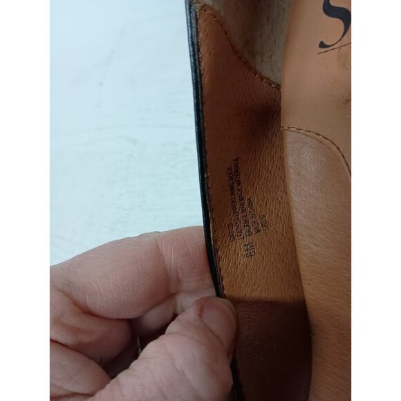 Sofft Womens Heels 6M Silver Pewter Leather Comfort Cone Heel Open Toe Slip On - Picture 11 of 11